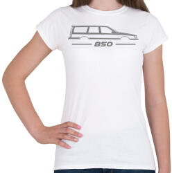 printfashion Volvo 850 Grey - Női póló - Fehér (16113571)