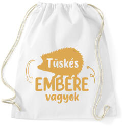printfashion Tüskés embere vagyok - Névvel - Sportzsák, Tornazsák - Fehér (12541505)