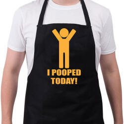 printfashion I pooped today! - Kötény - Fekete (15999883)