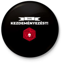 printfashion Dobj kezdeményezőt! - Kitűző, hűtőmágnes - Fekete (3103036)