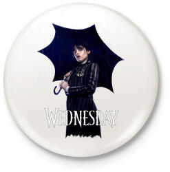 printfashion Wednesday art - Kitűző, hűtőmágnes - Fehér (11565286)