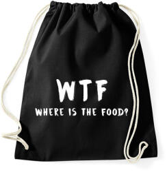printfashion WTF hol van a kaja? - Sportzsák, Tornazsák - Fekete (2547520)