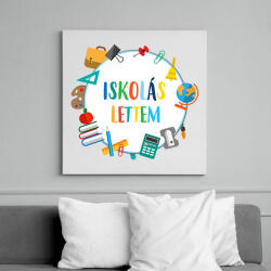 printfashion Iskolás lettem - Vászonkép - Fehér (6627630)