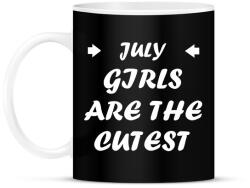 printfashion Júliusi csajok a legcukibbak - Bögre - Fekete (1420531)