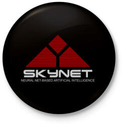 printfashion Terminátor: Skynet - Kitűző, hűtőmágnes - Fekete (3099474)