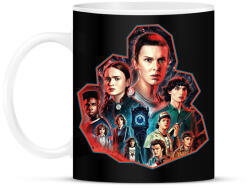 printfashion Stranger Things - season 4 - Bögre - Fekete (7245895)