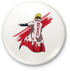printfashion Naruto Minoto - Kitűző, hűtőmágnes - Fehér (16316532)