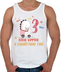 printfashion Bipp bipp, úton vagyok - Számmal - Férfi atléta - Fehér (7946140)