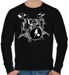 printfashion Dobszett - Férfi pulóver - Fekete (9128116)