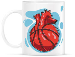 printfashion Kosaras szív - Bögre - Fehér (6145911)