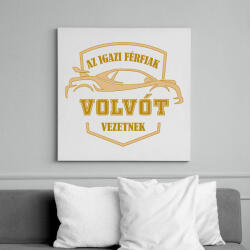 printfashion Volvós sofőr - Vászonkép - Fehér (6637477)