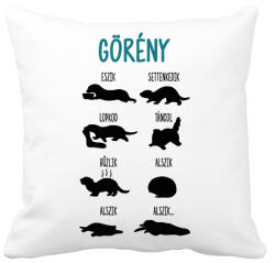 printfashion Görény - Párnahuzat, Díszpárnahuzat - Fehér (10963980)