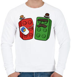 printfashion Lego család - Férfi pulóver - Fehér (16182768)