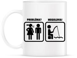 printfashion Probléma? Megoldva! Horgászat - Bögre - Fehér (1226002)