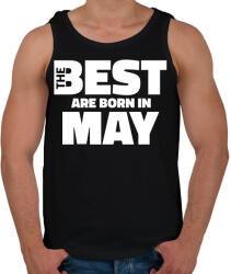 printfashion The Best are born in may - Férfi atléta - Fekete (5427381)