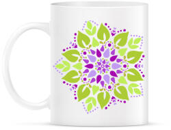printfashion Gyógyító tavaszi mandala - Bögre - Fehér (13395943)