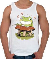 printfashion Dobos béka - Férfi atléta - Fehér (14591819)