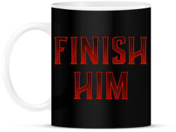 printfashion Finish him! - Bögre - Fekete (1985606)