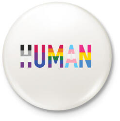 printfashion Human - Kitűző, hűtőmágnes - Fehér (3090374)