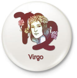 printfashion Virgo színes - Kitűző, hűtőmágnes - Fehér (6276564)