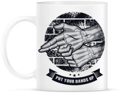 printfashion Kezeket fel! - Bögre - Fehér (788045)