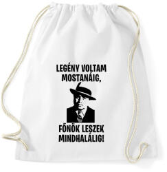 printfashion Al Capone főnök - Sportzsák, Tornazsák - Fehér (2847410)