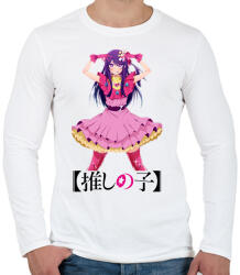 printfashion Oshi no Ko - Ai Hoshino - Férfi hosszú ujjú póló - Fehér (14857139)