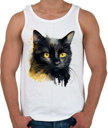 printfashion macska - Férfi atléta - Fehér (15325677)