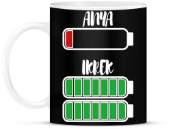 printfashion Anya - Ikrek - Bögre - Fekete (10939156)
