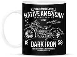 printfashion Dark Iron 1958 legendás motor - Bögre - Fekete (798704)