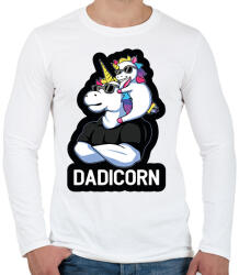 printfashion Dadicorn - Férfi hosszú ujjú póló - Fehér (13766206)