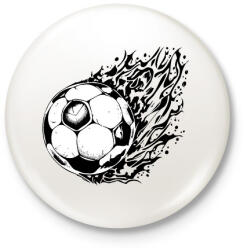 printfashion Focilabda - Kitűző, hűtőmágnes - Fehér (14120193)