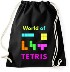 printfashion WORLD OF TETRIS - Sportzsák, Tornazsák - Fekete (1570343)