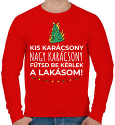 printfashion Karácsonyi rezsicsökkentés 4 - Férfi pulóver - Piros (11116432)