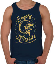 printfashion Élvezd az utazást - Férfi atléta - Sötétkék (296800)