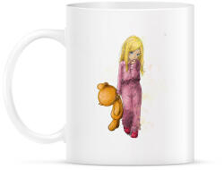 printfashion Kicsi lány. . . kicsi maci - Bögre - Fehér (5688819)