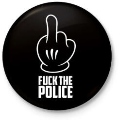 printfashion Fuck the police - Kitűző, hűtőmágnes - Fekete (3095710)