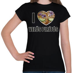 printfashion I love Velős pirítós - Női póló - Fekete (11271968)