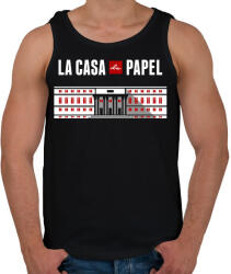 printfashion La casa de papel - Férfi atléta - Fekete (5030186)