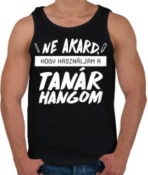 printfashion Tanár hang - Férfi atléta - Fekete (8590029)