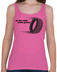 printfashion Az élet rövid - Női atléta - Rózsaszín (2224147)