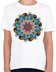 printfashion Mandala - Gyerek póló - Fehér (7154088)