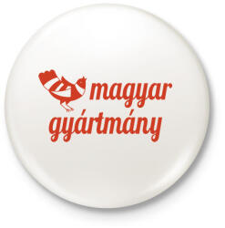 printfashion Magyar gyártmány - Kitűző, hűtőmágnes - Fehér (7084022)