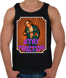 printfashion Stay positive - Férfi atléta - Fekete (15460926)