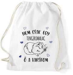 printfashion Nem csak egy tengerimalac - Sportzsák, Tornazsák - Fehér (7090349)