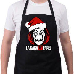 printfashion La Casa De Papel Christmas - Kötény - Fekete (5710275)