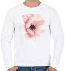 printfashion Watercolor Flower - Férfi pulóver - Fehér (1734596)
