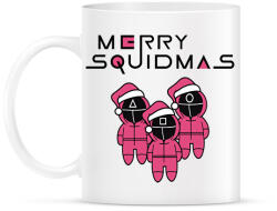 printfashion Merry Squidmas - Squid Game - Bögre - Fehér (5677831)