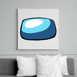 printfashion Among Us head - Vászonkép - Fehér (6635636)