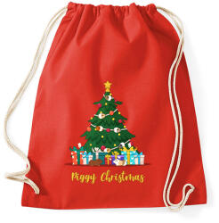 printfashion Piggy Christmas - Sportzsák, Tornazsák - Piros (14525884)
